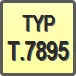 Piktogram - Typ: T.7895